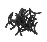 Balacoo 30pcs Eyelash Curler Refill Pads with Storage Box Black Rubber Replacement Strips for Eye Lash Curlers Fits Various Models for Women