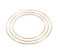 Balacoo 3pcs Baroque Crown Base DIY Bridal Headwear Iron Round Headdress Making Accessory Sturdy Stable Asian Crown Making Base for Custom Wedding Tiaras and Head Jewelry