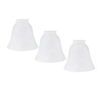 Balacoo 3pcs Frosted Glass Lamp Shade with E27 Interface White Glass Lamp Cover Featuring Great Transparency and Stylish Appearance and Dorm Use