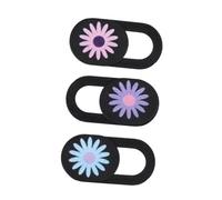 Balacoo 3pcs Laptop and Tablet Webcam Cover Privacy Lens Covers Chrysanthemum Pattern, Abs Material, Practical Privacy Protection for Safe Digital Life Random Color
