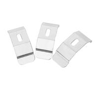 Balacoo 3pcs Metal Curtain Installation Brackets for Soft Gauze and Vertical Shutter Blinds Sturdy Fixation Accessories with Easy Installation for Home and Office Use