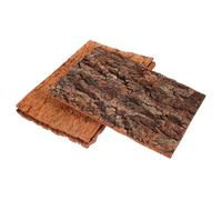 Balacoo 3Pcs Natural Tree Bark Reptile Climbing Platform for Terrarium Decoration Cork Bark Habitat Accessory for Lizards Geckos Bearded Dragons Secure Climbing and Resting Surface