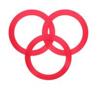 Balacoo 3pcs Plastic Juggling Rings Lightweight for Throwing Games and Circus Skills Equipment Portable Agility Training Hoops for Beginners and Outdoor Performances