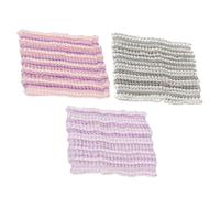 Balacoo 3pcs Shower Mesh Headbands for Women Elastic Hair Accessories with Good Elasticity and Adjustable Size, Chic Mesh Design Suitable for Spa Facial, Bath, and Beauty Care Random Random Color