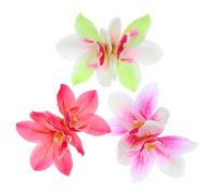 Balacoo 3pcs Simulation Cymbidium Orchid Hairpin Flower Clips for Women Lightweight and Comfortable Beach Photos Taking Vacation Use
