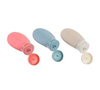 Balacoo 3pcs Travel-size Refillable Bottles Set for Shower Gels and Lotion with Leak-proof Design and Lightweight Pe Material, 60ml Each, for Travel and Carrying the Plane