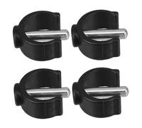 Balacoo 4 Pcs Cane Buckle Clips for Tube Walking Stick Crutch Attachment Thermoplastic Rubber with Metal Inserts Adjustable Plug for Toilet Stools and Shower Chairs Non Slip Medical