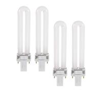 Balacoo 4pcs 12w Nail Polish Lamp Tubes Replacement with 365nm UV Light, White Glass Material, Time-Saving and Long Lifespan Nail Light for Desk Use