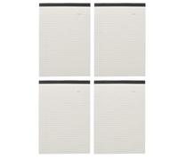 Balacoo 4pcs A4 Legal Pad Tear off Lined Notebook for Office Planning | Paper, Undated Layout, Beige Finish, Chart Format, for Do Tasks and Daily Schedule