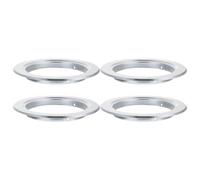 Balacoo 4pcs Aluminium Ring Bird Nest Hole Accessory for Birds Breeding Box Anti-bite Protection Suitable for Parrot Nesting Box Use with Sturdy Silver Material
