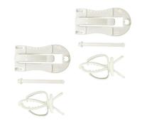 Balacoo 4pcs Bird Cage Fixed Clips Multi-functional Plastic Vegetable and Cuttlebone Holders Convenient to Store