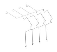 Balacoo 4pcs CPU Cooler Radiator Fan Hooks Steel Wire Buckle Clips for Computer Case GPU Heatsink Cooling Accessories Spring Steel Enhancing Heat Dissipation and System Stability