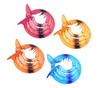 Balacoo 4pcs Decorative Hair Jaw Clips for Women, Plastic Resin Material, No and Easy to Use, Unique Shape Styling Hair Clips for Cooking and Dating