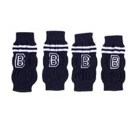 Balacoo 4pcs Dog Socks Anti Slip Pet Leg Protector for Cats Cotton Blue