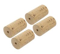 Balacoo 4pcs Flute Cork Plugs Natural Cork Material Replacement for Flute Headjoint Easy to Disassemble and Simple to Use for Repair and Use Accessories