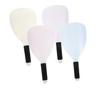 Balacoo 4Pcs Hairdressing Face Cover with Handle Lightweight Plastic Shield for Salon Use Ergonomic Design Protects Eyes and Skin from Dye Splashes Reusable Hairspray Face Protector for