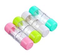 Balacoo 4pcs Mini Travel Rgp Hard Lens Case Protective Box Cosmetic Lens Storage Box