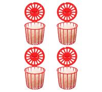 Balacoo 4pcs Parrot Cage Hanging Nests Made of Plastic and Jute, Breathable and Washable Bird Nesting Bowls Suitable for Pigeons and Birds at Home or Zoos