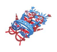 Balacoo 4pcs Patriotic Star Glasses for July Independence Day Party Decorations with American Flag and Statue of Liberty Designs Fun Photo Booth Props Fits All Face Shapes