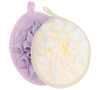 Balacoo 4pcs Reusable Loofah Bath Sponges for Gentle Exfoliation and Rich Lather, Pe Mesh Material, Soft Shower Puff Set for Men and Women, for Holiday or Birthday Bathing Supplies