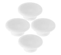 Balacoo 4pcs Rubber Tube Plug for Refrigerator Freezer Drain Hole, round Cooler Drain Plug Replacement with Easy Installation, Leak-proof White Rubber Stoppers for Ice Tank Use