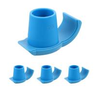 Balacoo 4pcs Walker Glides for Walkers and Crutches with Shock Absorption and Wide Compatibility, Blue Pa and TPR Material Feet Covers for Seniors Mobility Support in Winter Conditions