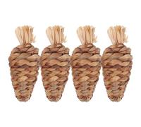 Balacoo 4pcs Water Grass Chew for Small Pets Guinea Pig Hamster Chewable Rabbit Tooth Care to Keep Pets Active in Cage