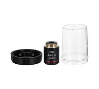 Balacoo 4x Plan Microscope Objective Lens for Biological Microscopes, Copper Material with Precise Contrast Enhancement and High-resolution Imaging, for Cell Observation and Histology