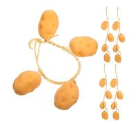 Balacoo 5 Strings Realistic Artificial Potato Strings Hanging Decor for Photography Props Home Kitchen Party Thanksgiving Decoration