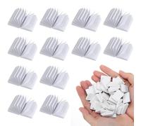 Balacoo 50 Pcs Miniatures Dollhouse Books: 1:12 Scale Mini Blank Books for Dollhouse Decoration, Create Favorite Doll House Bookshelf for Boys and Girls 3+ (White)