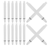 Balacoo 50 Pcs Nylon Dart Shafts with 2ba Thread for Casual Play and Competitions, Versatile Design with Lock Rings, Long Flight Essentials for Accuracy and Sturdy Dart Accessories