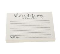 Balacoo 50 Sheets Multi Use Share a Memory Cards for Funeral Memorial Celebration Chic Religious Envelope Tribute and Condolence Messages Gift Accessory for Memory Keepsake
