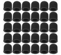 Balacoo 50pcs Black Silicone Capacitive Touch Screen Stylus Replacement Tips round Shape and Portable Multi-functional Design for Tablet and Smartphone Use