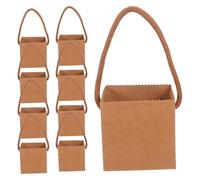 Balacoo 50pcs Kraft Paper Floral Bags with Handle for Succulent Plants and Greenery, Sturdy Waterproof Material with Nylon Rope, Keeps Plant Roots Stable, for Holidays and Visiting Friends