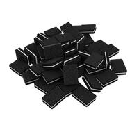 Balacoo 50pcs Nail Polisher Sponge Buffing Blocks for Nails Portable Black Manicure Sponge Files Suitable for Salon and Home Use
