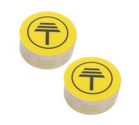 Balacoo 50pcs Reflective Grounding Alert Signs Triangle Electrical Warning Tags for Power Strip Tower Rods Panels Easy Identification for Electrical Areas