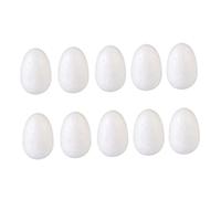 Balacoo 50pcs White Foam Eggs DIY Craft Egg for Easter Painting and Decoration for Festival Art Projects and Family Fun