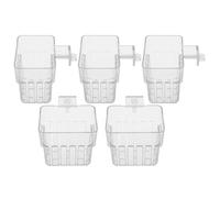 Balacoo 5pcs Aquarium Hanging Plant Holder for Fish Tank with Space Saving Design and Abs Material, Hydroponic Basket Surrounded by Many Holes, for Home and Fish Tank Decoration