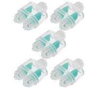 Balacoo 5pcs Aquarium Three Way Check Valve Plastic Air Pump Splitter Accessories for Fish Tank Airline Tubing Compatible with Air Flow Control Systems
