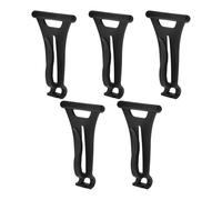 Balacoo 5pcs Awning Hanger Camping Rail Hooks Plastic Black for Camper Awning Light Clips for Tent and Indoor Hanging Solutions