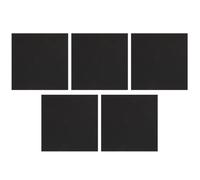 Balacoo 5pcs Creative Non-slip Pad for Fish Tank and Aquarium, Eva Foam Insulated Cushion with Abrasion Resistance and Absorption, Thickened Black Aquarium Mat for Shockproof Protection