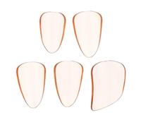 Balacoo 5pcs Orange PC Guzheng Finger Picks round Edge, Lightweight and Easy to Clean Pipa Accessories for Playing Guzheng and Lute