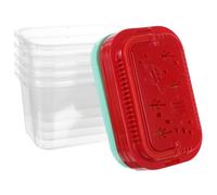 Balacoo 5pcs Portable Plastic Fish Bucket for Aquarium with Sturdy Construction and Easy to Carry Design Rectangular Mini Fish Tank Suitable for Transporting Turtles during Random Color