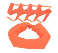 Balacoo 5pcs Reflective Fabric Traffic Cone Weight Bags Orange for Driveway Warning Sign Stability Enhanced Visibility Sandbags for Parking Construction Training