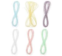 Balacoo 6 Rolls Polyester Embroidery Thread Sewing Kit with Bright Metallic Shine, Practical Multi-Function DIY Sewing Set for Handcraft and Embroidery Projects