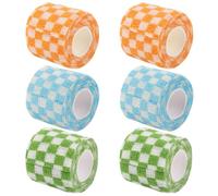 Balacoo 6 Rolls Self Adherent Bandage Elastic Finger Bandage Non-Woven Fabric 5cm X 4.5m Soft Easily Torn for Ankle Knee Sprains and Dressing Wounds