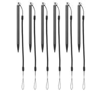 Balacoo 6pcs Aluminium Stylus Pens for Touch Screen Devices and Tablets with Tether Lanyard, High Precision Touch and Smooth Writing Experience, Portable Digital Pens for Drawing and Note