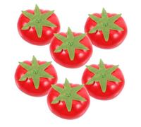 Balacoo 6Pcs Realistic Artificial Tomatoes for Home Kitchen Decor Simulation Tomato Models for Photography Props and Visual Merchandising Display