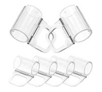 Balacoo 6pcs Window Shades Cordless Roller Handle Curtain Clips for Horizontal Blind Easy Installation