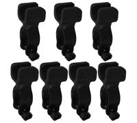 Balacoo 7pcs Black Plastic Cane Holder for Wheelchair and Mobility Scooter, Comfortable to Touch and Protects Device from Damage, Suitable for Seniors Use at Home or Outdoors
